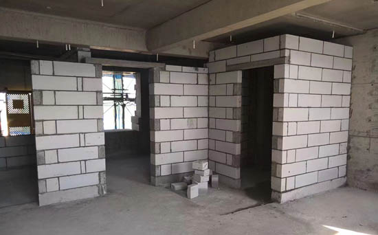 厦门轻质砖加气块隔墙